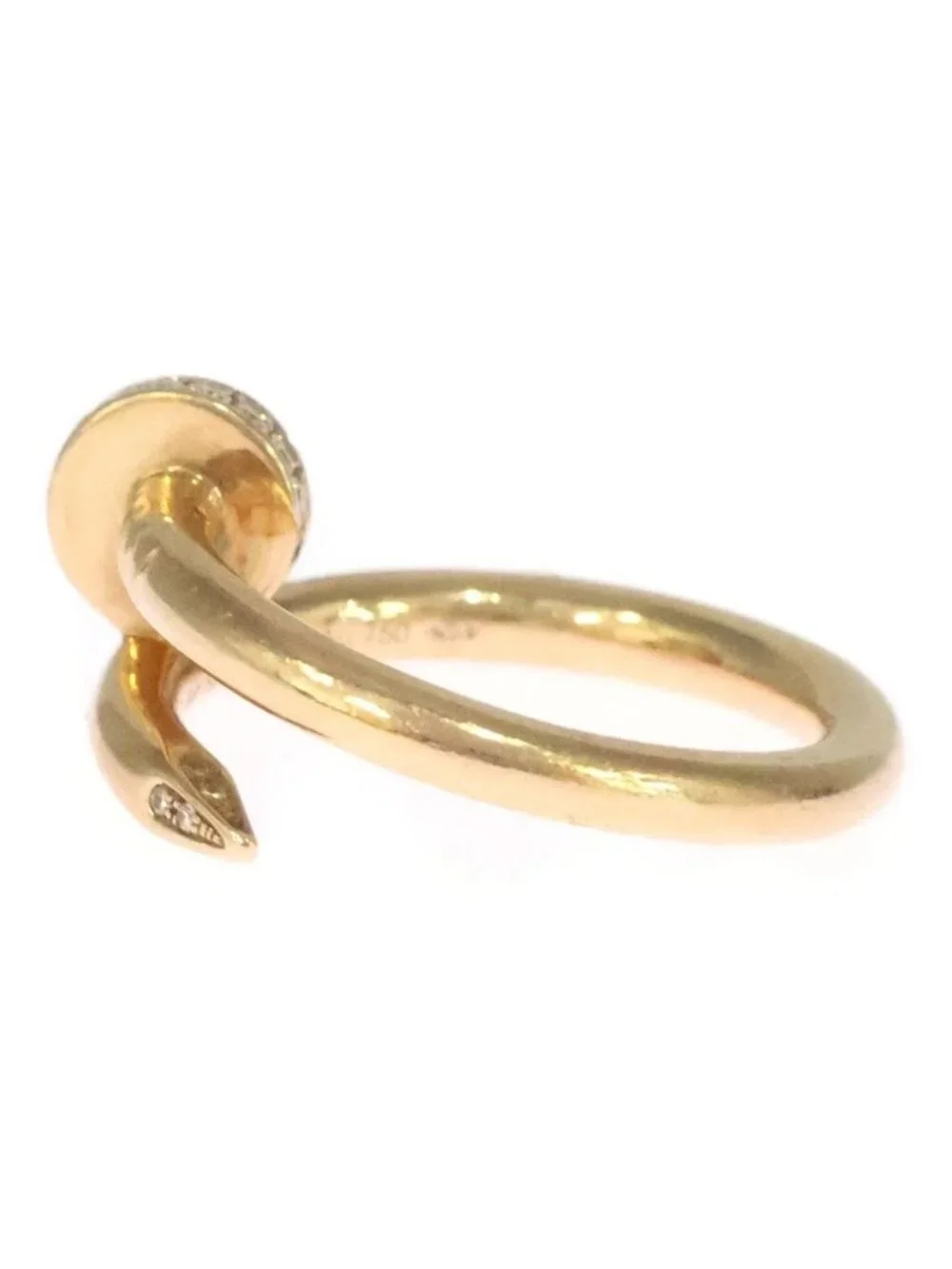Cartier Juste un Clou Diamond Ring 750 18k Pink Gold